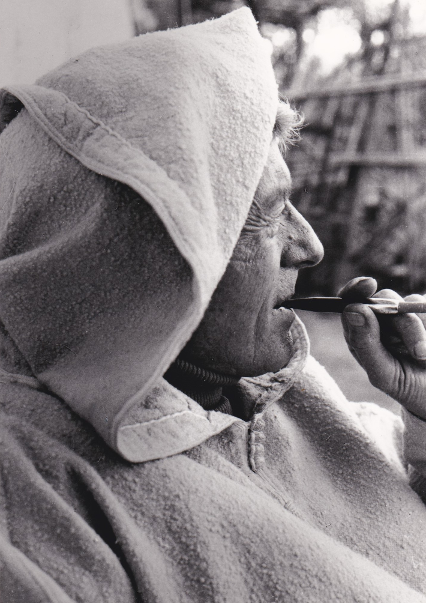 Paul Bowles in Tangier Morocco, photo courtesy of Black Sparrow Press