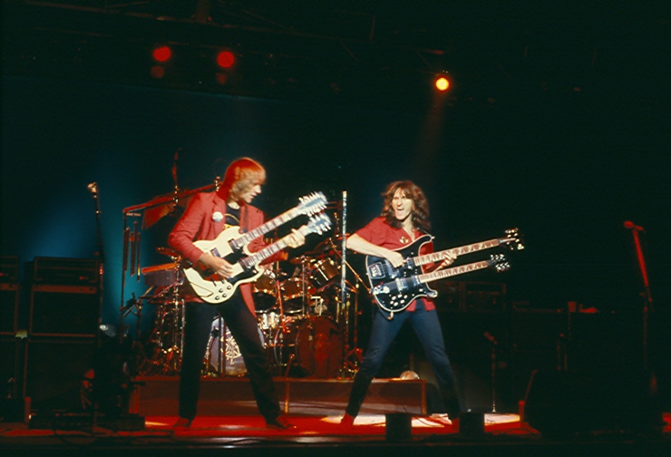 Rush performs live in 1981. Photo by James Borneman