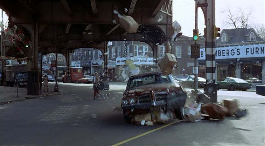 Chase scene from director William Friedkin's 1971 crime drama 'The French Connection'